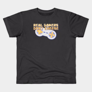 Real Gamers Don't Cheese Kids T-Shirt